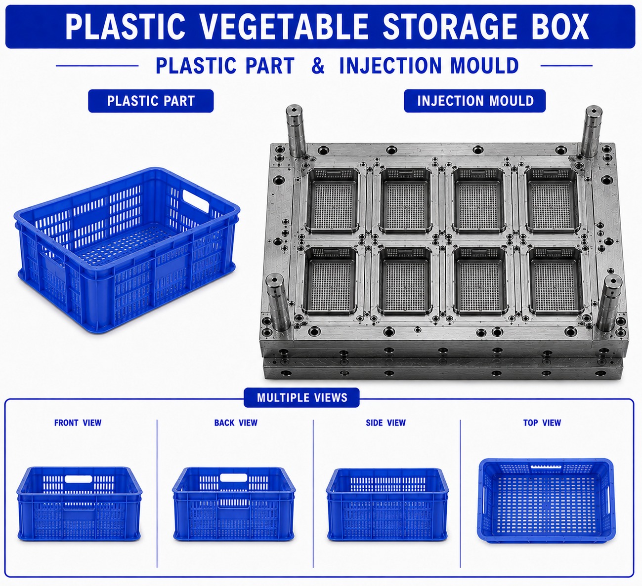 Plastic Vegetable Storage Box Mould and Moulding Service
